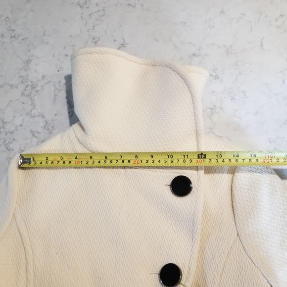 🧥 SOIA & KYO CREAM WOOL DRESS COAT - Picture 6 of 14